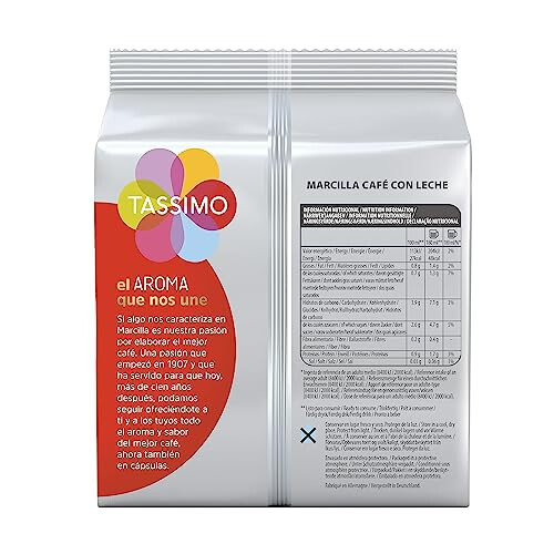 Tassimo Tassimo C?psulas Marcilla Caf? Con Leche | 80 C?psulas Compatibles con Cafetera Tassimo - 5PACK 2