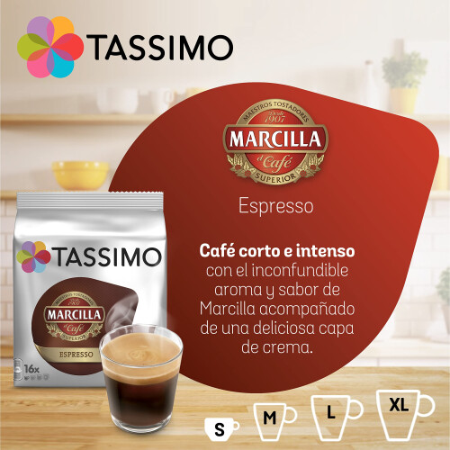 Tassimo Tassimo C?psulas de Caf? Marcilla Espresso | 80 C?psulas Compatibles con Cafetera Tassimo - 5PACK 2