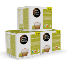 NESCAF? Dolce Gusto Cappuccino, 90 c?psulas, 45 tazas de caf? (2 c?ps. por taza), Cl?sico Italiano (3 pack x 30)
