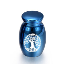 (Azul 16x25 mm) (Azul 16x25 mm) Urnas funerarias para mascotas 5 colores para humanos perros gatos