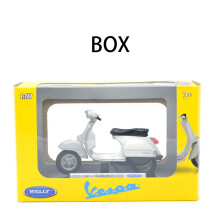 (Bianco (Scatola) 1:18 2016 Vespa PX 125 modello di moto in lega pressofusa ruote flessibili