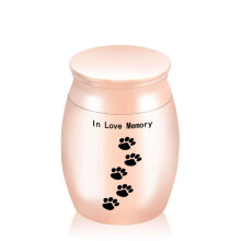 (Rose Gold 30x40mm)(Rose Gold 30x40mm)Pet Paw 5 väriä polttohautausuurnat, tuhkamuisto, miniuurna