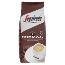 Segafredo Zanetti Caf? en Grano Espresso Casa (Paquete de 1 Kg) - Apto para la Moka - L?nea Le Classiche, Granos de Caf? Tostado Medio, Sabor Completo