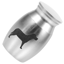 (Argent) (Argent) Urne pour animaux de compagnie Mini chats chiens urnes commémoratives cendres décoratives