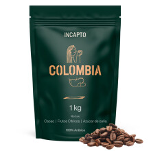 Incapto Caf? en Grano de Especialidad 1kg | Origen Colombia | 100% Ar?bica | Specialty Coffee 84 puntos SCA | Tueste Natural y Artesanal | Finca Huila