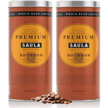 Caf? Saula Pack 2 Latas Gran Espresso Premium Bourbon 500g. Grano 100% Ar?bica