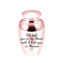 (Rose 70x45mm) (Rose 70x45mm) Petites urnes pour cendres humaines Petites urnes