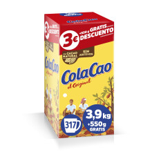 ColaCao, Original, Cacao Soluble Natural sin Aditivos - Formato Ahorro - 4,45kg