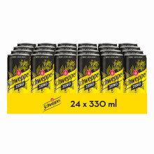 Schweppes T?nica Zero, Bebida Refrescante Sin Az?car ni Calor?as - Lata, Pack 24 x 33 cl