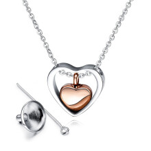 (B)(B)Urne pour animaux de compagnie personnalisée Mini urne Collier Cendres Chat Pendentif en métal
