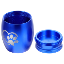 Urne commémorative pour animaux de compagnie (bleu) - Cadeau pour chien - Kits miniatures pour chiots