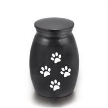 (L04)(L04) Urnas de cremación de metal de 16 x 25 mm Urna funeraria conmemorativa para perros Urna para