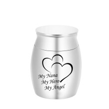 (Para Nana) (Para Nana) Mi héroe, mi ángel, pequeños ataúdes conmemorativos, mini urnas para cenizas,