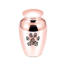 (Rose Gold)(Rose Gold) Alumiiniseoksesta Lemmikkiarkut Urnat Isot Tassut Muistomerkki Urna Koiran
