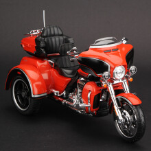 (Oranje) 1:12 Harley-Davidson CVO Tri Glide 2021 Trikes Die Cast Vehicles Verzamelmodel Motorfiets