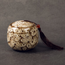 (wit S) (wit S) Huisdier As Urn Handbeschilderde Keramiek Urn Crematie Huisdier Vogels