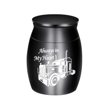 (Negro 30x40mm) (Negro 30X40mm) Urna de cremación de automóvil escultural para cenizas humanas - La