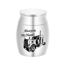 (Plata 30x40mm) (Plata 30X40mm) Urna de cremación de automóvil escultural para cenizas humanas - La