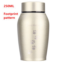 (Champagne Footpri) Urne in acciaio inossidabile oro/argento da 250 ml