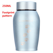 (Sininen jalanjälki)(Blue Footprin) 250 ml kultaa/hopeaa ruostumattomasta teräksestä valmistetut uurnat