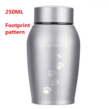 Urnas de acero inoxidable de 250 ml (plata y oro) para mascotas