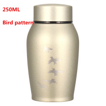 Urnas de acero inoxidable doradas y plateadas de 250 ml (Champagne Bird)