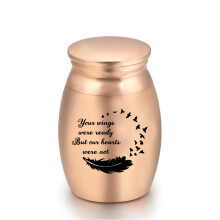 (Oro rosa-d) (Oro rosa-d) Pequeño recuerdo grabado, regalo de cenizas humanas para mascotas, perro