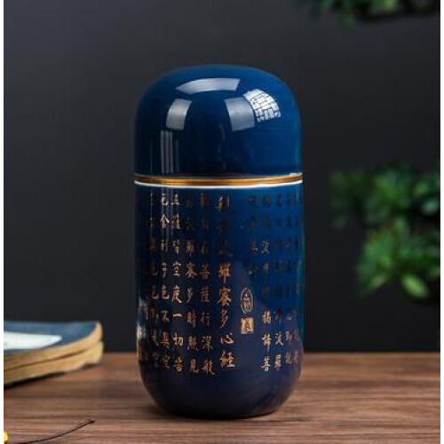 (Blue)(Blue) Pet urn A lovely delicate moisture-proof tooth beard keepsake collection
