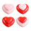 Heart-shaped ceramic cremation urn for sharing mini urns 3