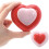 Heart-shaped ceramic cremation urn for sharing mini urns 2