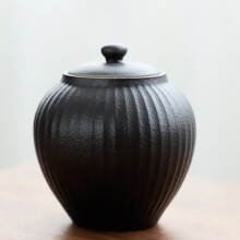 Hyvä tiivistyskyky musta keramiikka suljettu ruukku kotitalouksien japanilainen retro