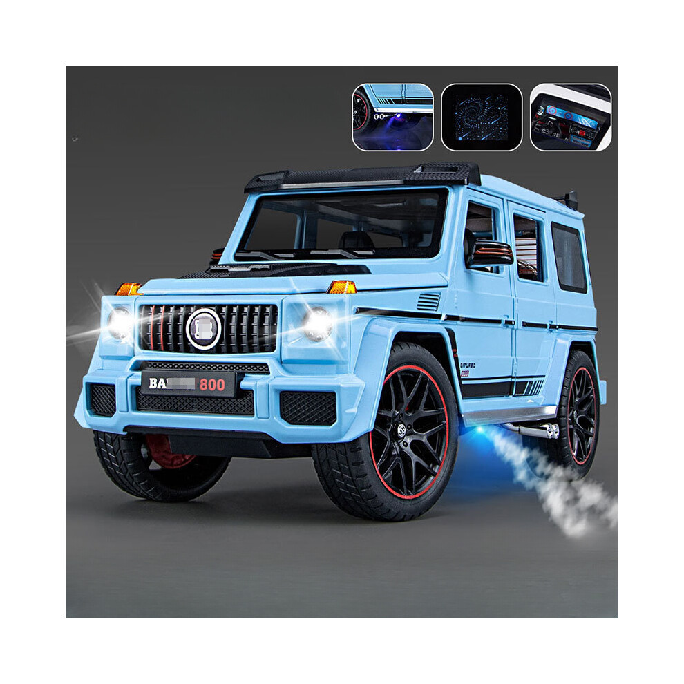 (Blue With Spray)1/18 Scale G800 Alloy Car Model Toys Diecast Model Vehicle-image-OPC-PH7X5N9-NEW