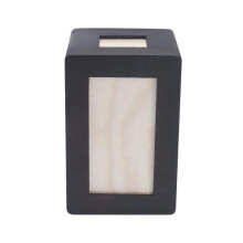 Puinen lemmikkikoira kissan uurna valokuva Cinerary Casket Memorial Box X5R6 musta