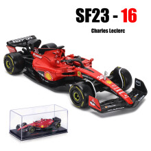 (2023 SF23-16)1:43 Scuderia 2023 SF23 16# Charles Leclerc 55# Carlos Sainz Alloy Car Model Toy Kit