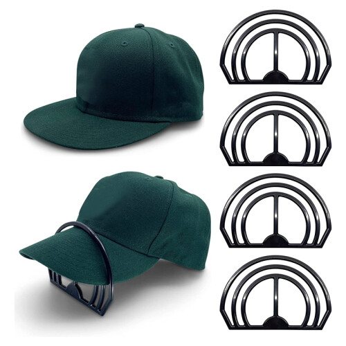 4 Pack Hat Brim Curved Bender No Steaming Required - Handy Hat Shaper