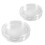 Scatola portamonete in plastica trasparente, 10 pezzi da 18 mm e 10 pezzi da 30 mm, bordeaux 2