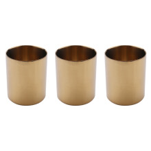 3X Gold Blume Vase Stift Halter Desktop Storage Container für Home Office