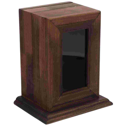 Cremation Urns Ashes Memorial Solid Wood Pet Storage Bottle Wooden Container 1