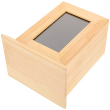 Holzbehälter für Haustiere, Urnen-Aufbewahrungsbox aus Holz, Gedenkbox für Katzen und Eichhörnchen