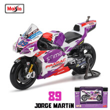 (89 Jorge Martin)1:18 2022 Ducati Pramac Racing #5 Zarco #89 Martin Licensed Simulation Diecast Motorcycle