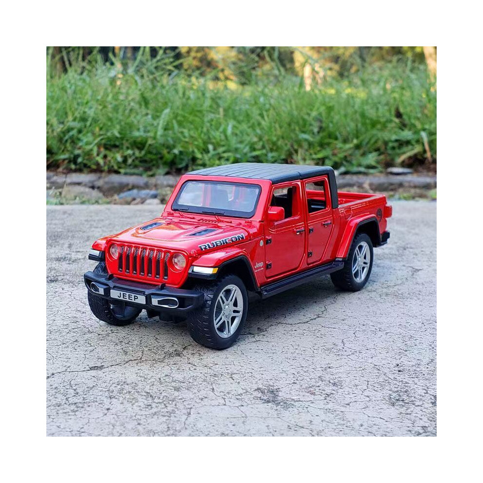 (Red)1:32 Jeeps Wrangler Gladiator Alloy Convertible Car Model Diecasts Toy Metal Off-road Vehicles-image-OPC-PH7X6FR-NEW