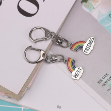 Modisches und einfaches Paar gespleißter Liebhaber Best Friends Alloy Oil