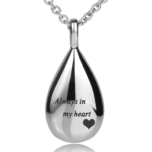 Teardrop Ashes Necklace Urn Pendant Simple elegant cremation