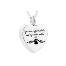 Engelsflügel-Anhänger-Halskette, Souvenir, Gedenkstätte, Haustier, Hund, Einäscherung, Urne, Einäscherung