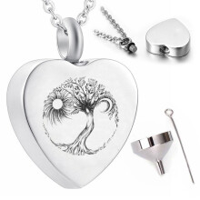 Halskette mit Lebensbaum-Anhänger, Souvenir, Asche, Urne, Feuerbestattung, Schmuck