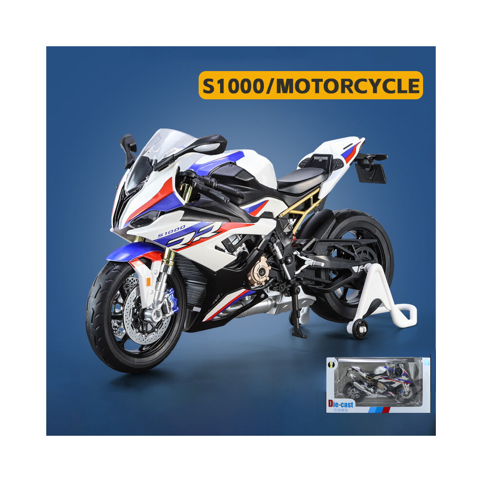 (With Retail Box)1:9 S1000RR Large Scale Simulation Alloy Motorcycle Model Shock Absorbers-image-OPC-PH7X6PB-NEW