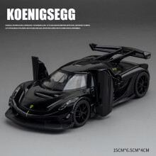 (Noir) 1:32 Koenigsegg Jesko Supercar Alliage Modèle De Voiture Jouet Moulé Sous Pression En Métal Moulé
