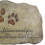 Gedenkstein für einen Hund oder eine Katze. Gartenstein für ein geliebtes Haustier. 3