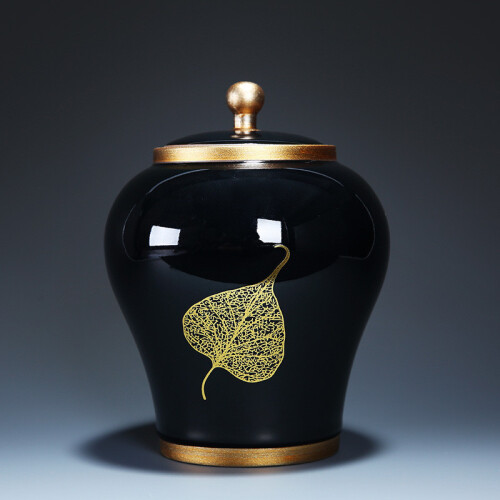 Gradient Glaze Ceramic Cremation Urn for Pet Memorials - Small Lasts