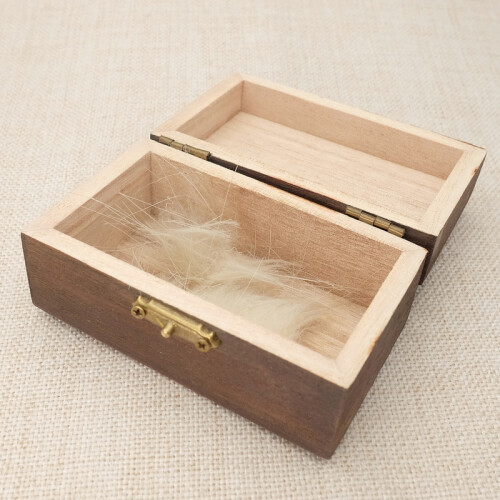 Custom pet fur box, personalized urn for pet ashes, engraved 2